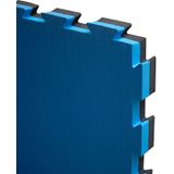 Puzzelmat 100 x 100 x 4 cm Zwart/Blauw