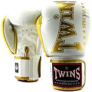 Twins (kick)bokshandschoenen BGVL8 Wit/Goud 12oz