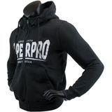 Super Pro Hoody met Rits S.P. Logo Zwart/Wit