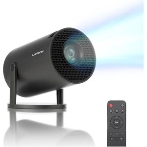Lumenix - R1 Mini Beamer - Grijs - Smart Projector - 4K - WiFi en Bluetooth