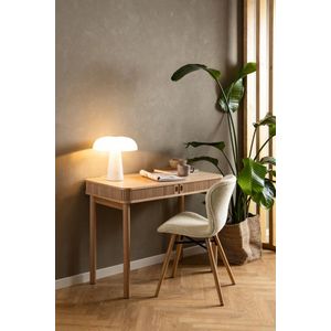 Noorlicht Felize bureau met ribbelfront eiken 100x50x75cm