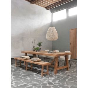 DTP Home Classic eetkamerbank teakhout 220cm