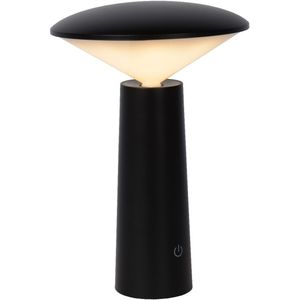 Lucide Jive oplaadbare tafellamp zwart 21cm