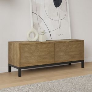 Livli Brisbane staand tv meubel 120cm eiken castlebrown