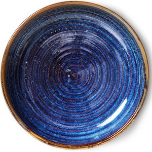 HKliving Chef Ceramics diep bord rustic blue 22cm