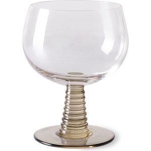 HKliving Swirl wijnglas goud 10x12cm