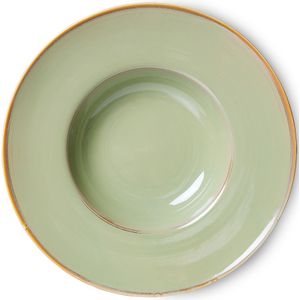 HKliving Chef Ceramics pastabord moss green 28.5cm