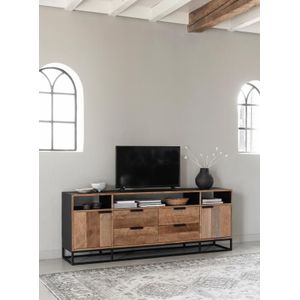 DTP Home Cosmo tv-meubel teakhout 200x40x75cm