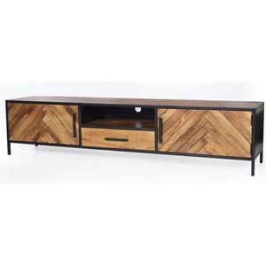 Livingfurn Brooklyn tv meubel 200cm bruin