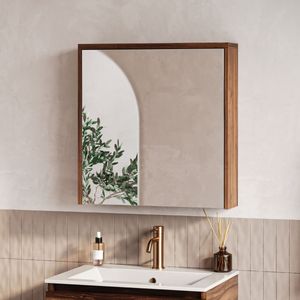 Fontana Basic spiegelkast walnoot 60cm