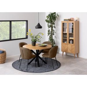 Noorlicht Flore ronde eettafel eiken naturel 120cm