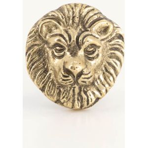 Doing Goods knop Lovesome Lion messing 4.5x4.5cm