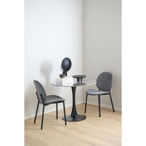 Noorlicht Ernst eettafel rond Ø90x75cm keramiek grijs