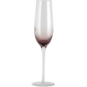 Nordal Garo champagne glas transparant met paars