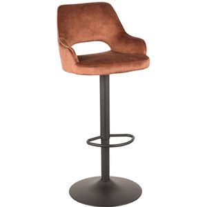 Label51 Fer barkruk velvet roestbruin