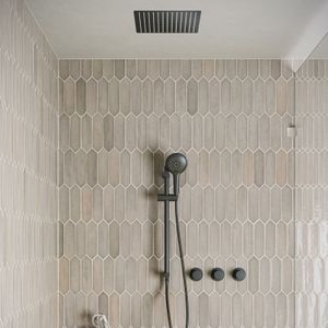 Saniclear Plus inbouw regendouche met inbouw douchekop, glijstang en 2 standen handdouche zwart mat