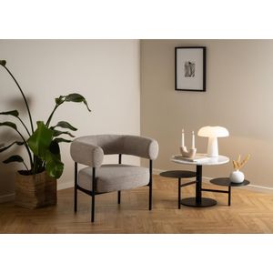 Noorlicht Hope fauteuil monza meubelstof beige