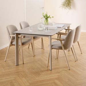 Giga Living - Siger - Eettafel - Grijs - Keramiek - 160cm