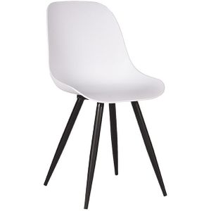 Label51 Monza eetkamerstoel kunststof wit - set van 2 stoelen