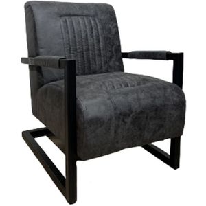 Livingfurn Bart Jackson fauteuil antraciet