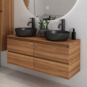 Fontana Proma wastafelmeubel 120cm walnoot zonder waskom