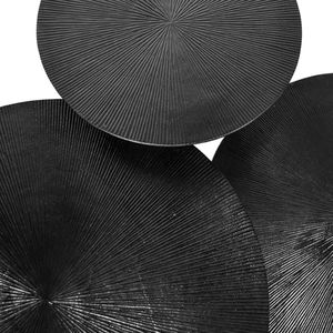 Label51 Nobby set van 3 metalen salontafels zwart