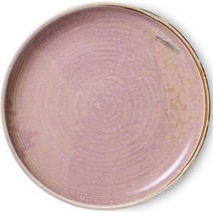 HKliving Chef Ceramics dinerbord rustic pink 26cm