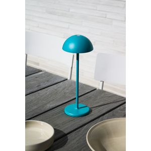 Lucide Joy oplaadbare tafellamp turquoise 32cm