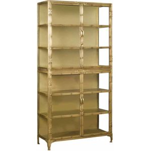 Tower Living Renew vitrinekast 100x40x200cm messing geborsteld