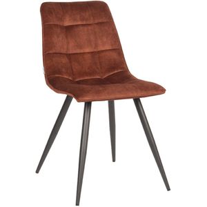 Label51 Jelt eetkamerstoel velours rust - set van 2 stoelen