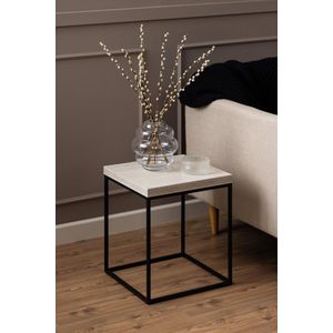Noorlicht Blain salontafel beige marmer 40x40x45cm