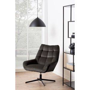 Noorlicht Hugo fauteuil vic meubelstof grijsbruin