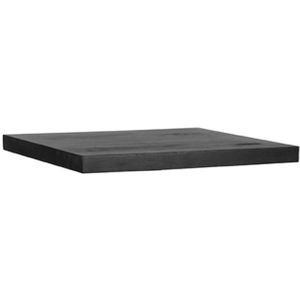 Label51 Straight Edge vierkant tafelblad zwart mangohout 70cm
