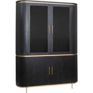 Tower Living Rivello buffetkast 150x45x200cm zwart/goud