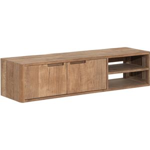 DTP Home Bliss hangend tv-meubel 130cm teakhout
