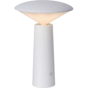 Lucide Jive oplaadbare tafellamp wit 21cm