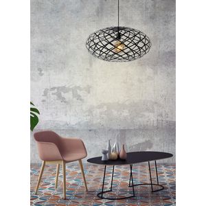 Lucide Wolfram hanglamp zwart 65cm