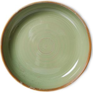 HKliving Chef Ceramics diep bord moss green 19cm