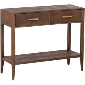 Tower Living Belverdere sidetable mangohout 110x40x90cm donkerbruin