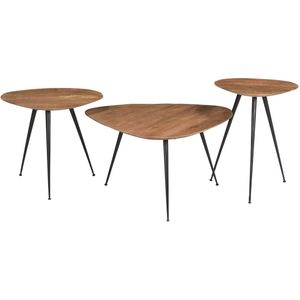 Livingfurn Loua salontafelset organisch 70cm naturel