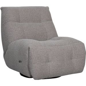 LABEL51 - Relax & Recharge - Fauteuil - Grijs - Stof - Draaibaar
