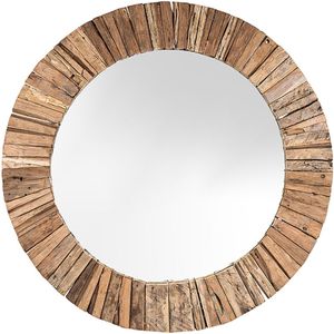 Livingfurn Dakota ronde spiegel 60cm riverwood