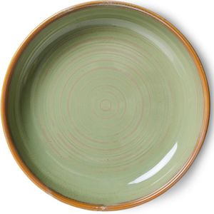 HKliving Chef Ceramics diep bord moss green 22cm