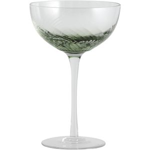 Nordal Garo 4 cocktail glazen transparant met groen