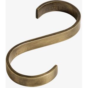 Nordal kapstok S-haken flat 4 stuks brass