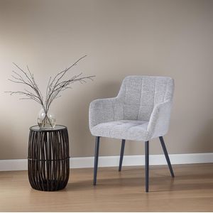 Livingfurn Bronco eetkamerstoel grijs