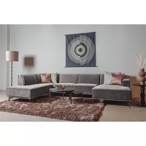 Sweiko U-bank - 3-zits modulaire bank - Met voetenbank - Corduroy - Geen montage nodig