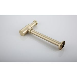 Saniclear Brass sifon geborsteld messing - mat goud