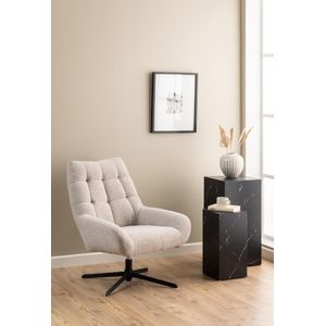 Noorlicht Hugo fauteuil monza meubelstof beige