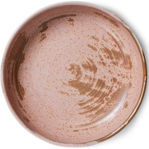 HKliving Chef Ceramics diep bord rustic pink 22cm